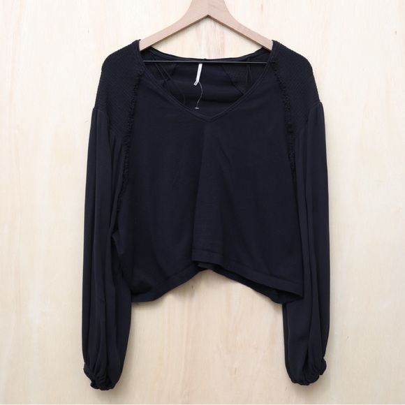 Free People Kathy Tee Black Small - Picture 2 of 4